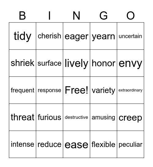 doodle Bingo Card
