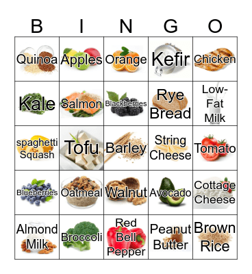 The Tradition of Good Nutrition Bingo Card
