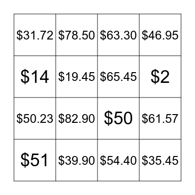 Related Bingo Cards