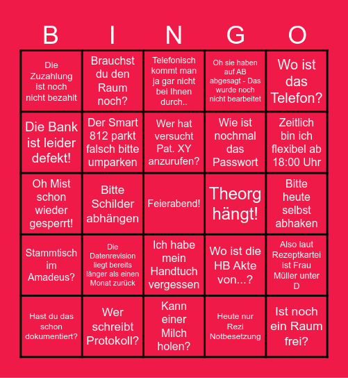 Brüche Bingo Card