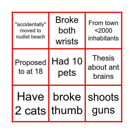 Opera Christmas Bingo Card