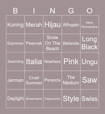 Fleur's Bingo with Kak Mily Bingo Card