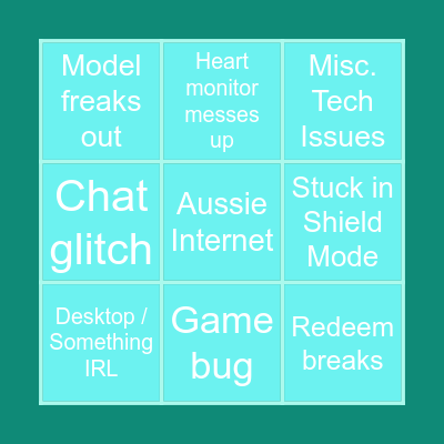 VtuberMissNoma Tech Difficulties Bingo! Bingo Card