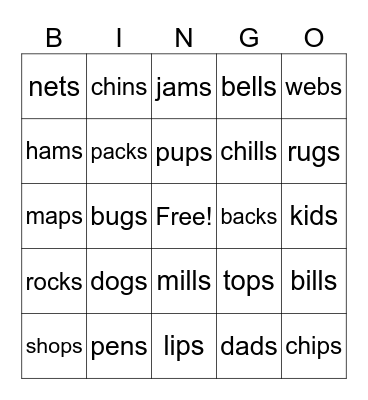 Unit 6 Bingo Card