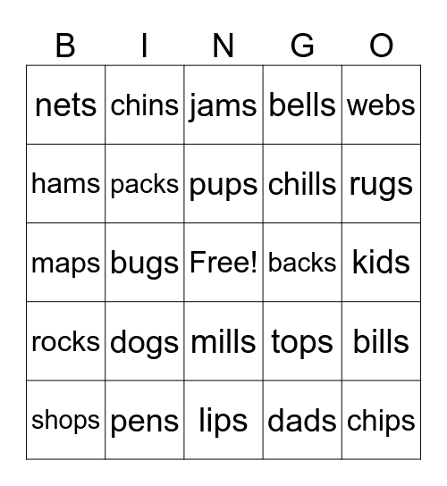 Unit 6 Bingo Card