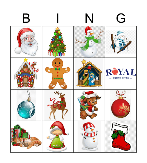 Christmas Bingo Card