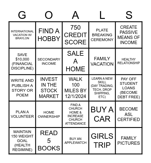 2024 Bingo Card