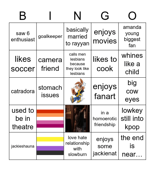 jay Bingo Card