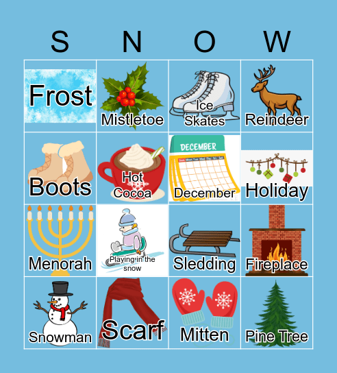 Winter Bingo Card