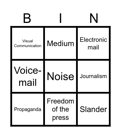 Group 2 Bingo Card