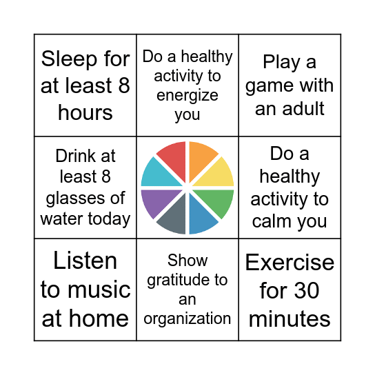 Sources of Strength-Bingo Card