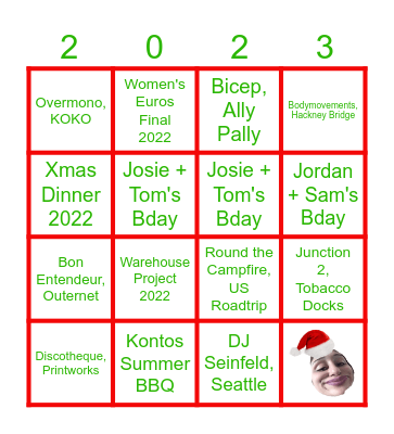 2023 (and some 2022) BINGO Card