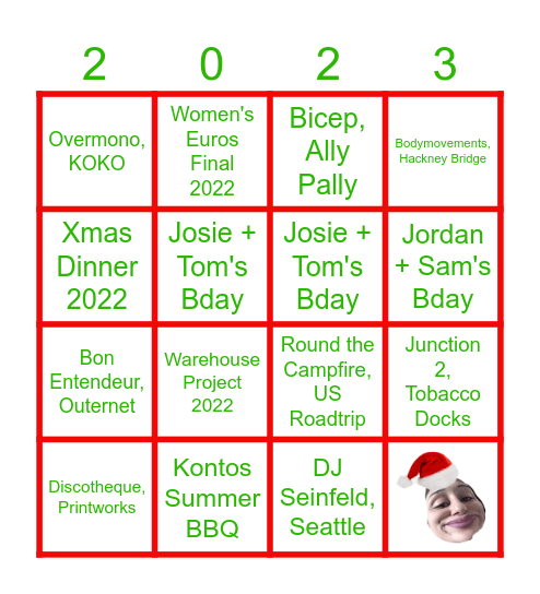 2023 (and some 2022) BINGO Card