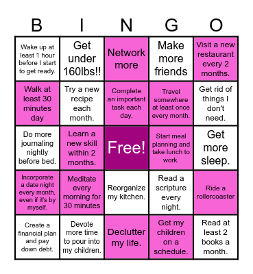 Go Get'em 2024 Bingo Card