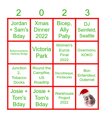 2023 (and some 2022) BINGO Card