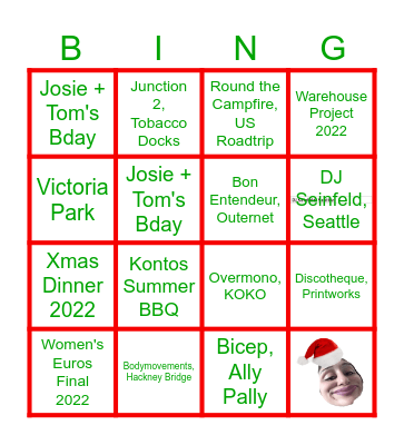 2023 (and some 2022) BINGO Card