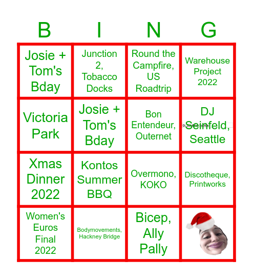 2023 (and some 2022) BINGO Card