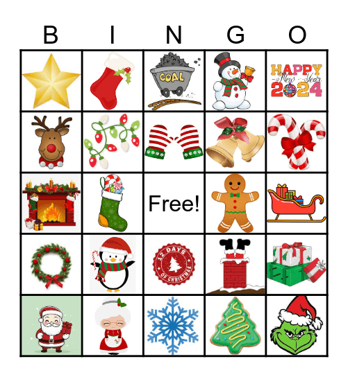 Christmas Bingo Card