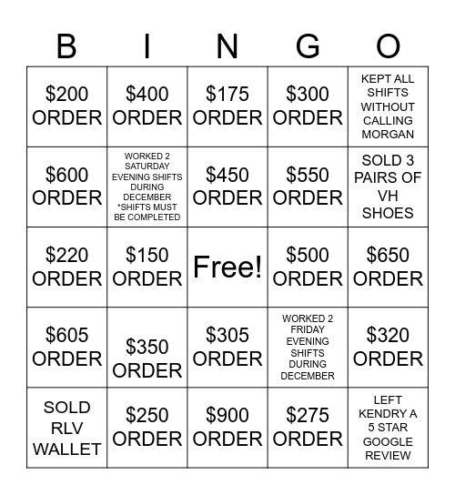 DECEMBER 2023 Bingo Card