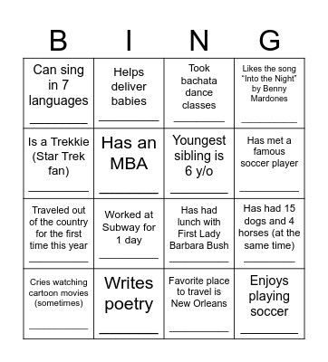 This Commisisoner... Bingo Card