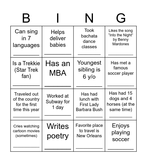 This Commisisoner... Bingo Card