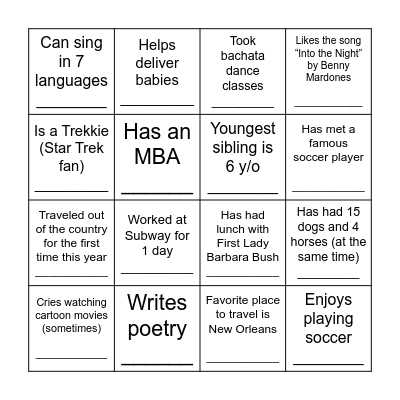 This Commisisoner... Bingo Card
