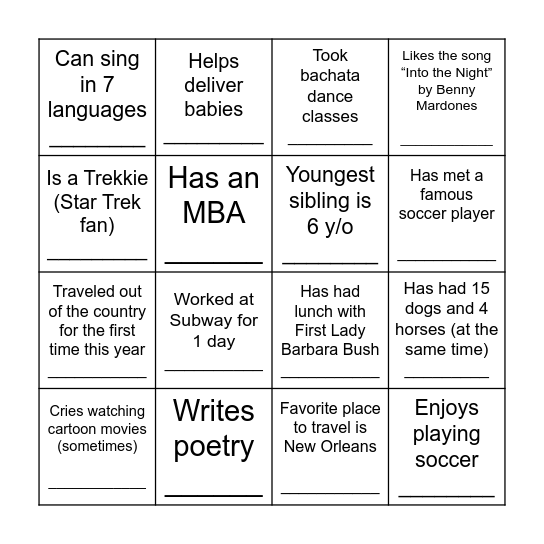 This Commisisoner... Bingo Card