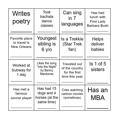 This Commisisoner... Bingo Card