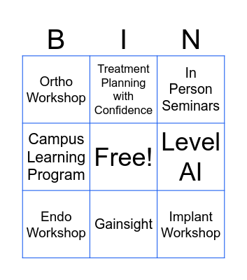 Spear 2023 in Review Bingo Card