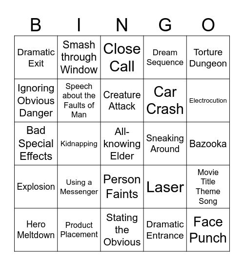 BINGOFLIX: National Lampoon's Christmas Vacation Bingo Card