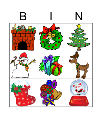Christmas Bingo Card
