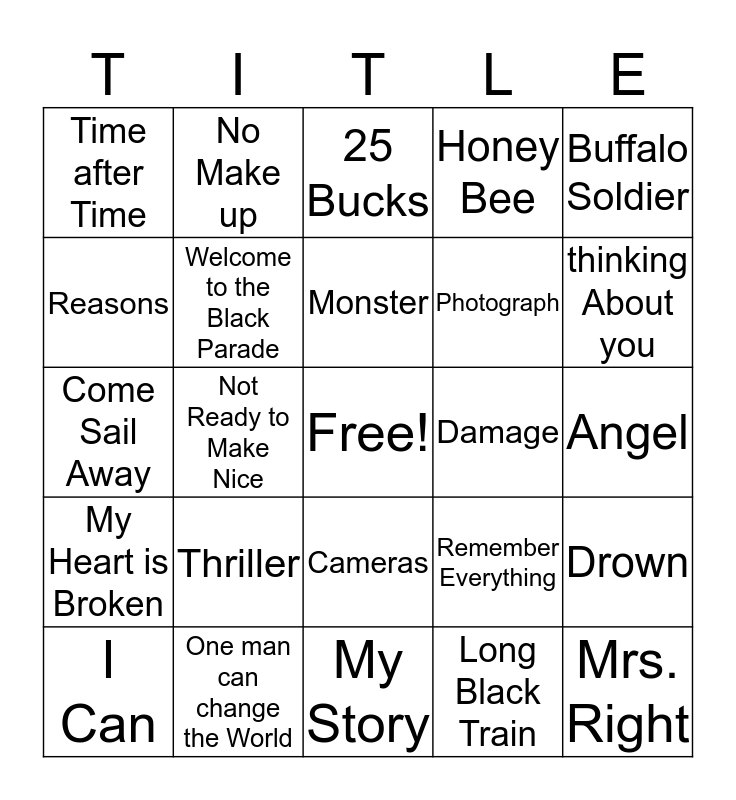 song-titles-bingo-card