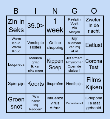 Griep 23/24 Bingo Card