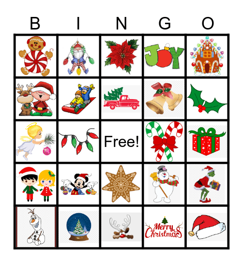 Christmas Bingo! Bingo Card