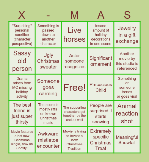 THAT'S A CHRISTMAS TO ME! Bingo Card