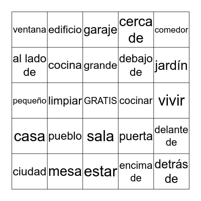 Sp2 Ch5.2 Bingo Card
