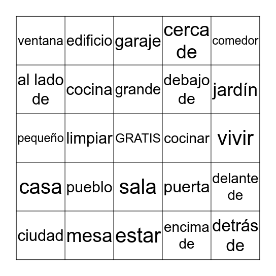 Sp2 Ch5.2 Bingo Card