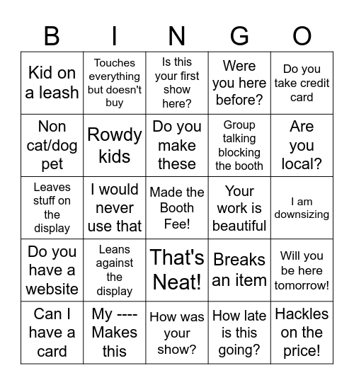 Honorable Oak Bing Bingo Card