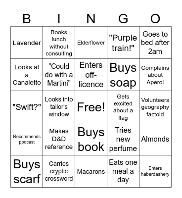 Mikio Sunday Bingo Card