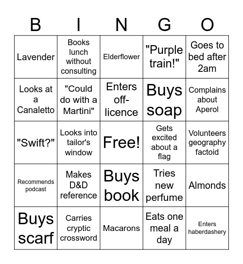 Mikio Sunday Bingo Card