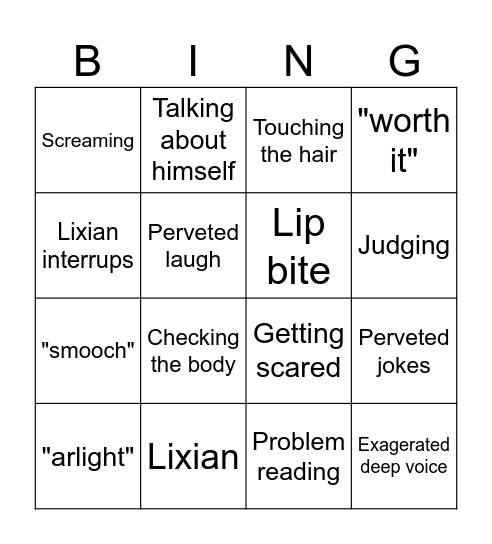 Markie bingo Card