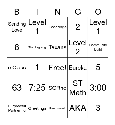 Harris Holiday Bingo! Bingo Card