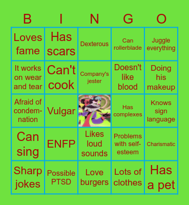 Fizzarolli-kinnie Bingo Card