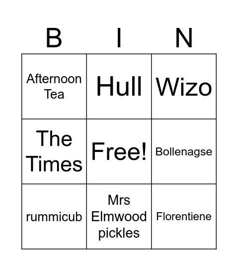 Bingo Card