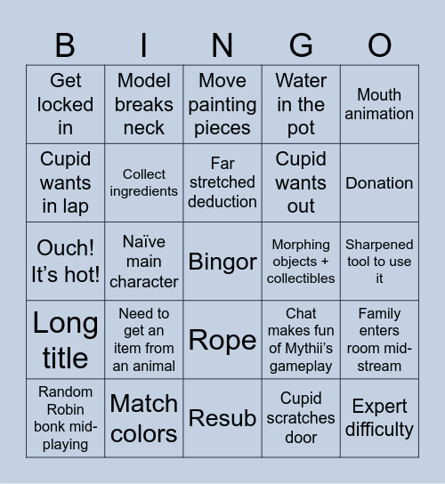 General/HOG Bingo Card