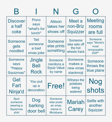 BRIZMAS BINGO Card