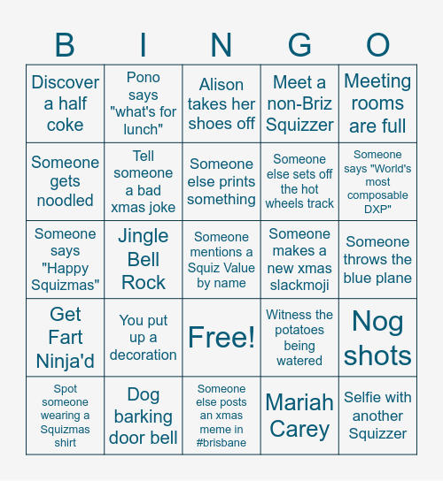 BRIZMAS BINGO Card