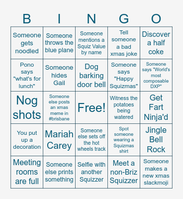 BRIZMAS BINGO Card