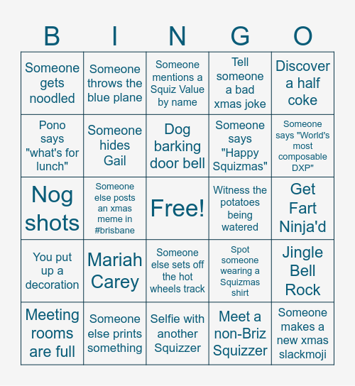 BRIZMAS BINGO Card
