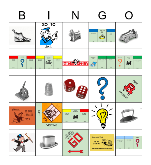 Monopoly Bingo Card